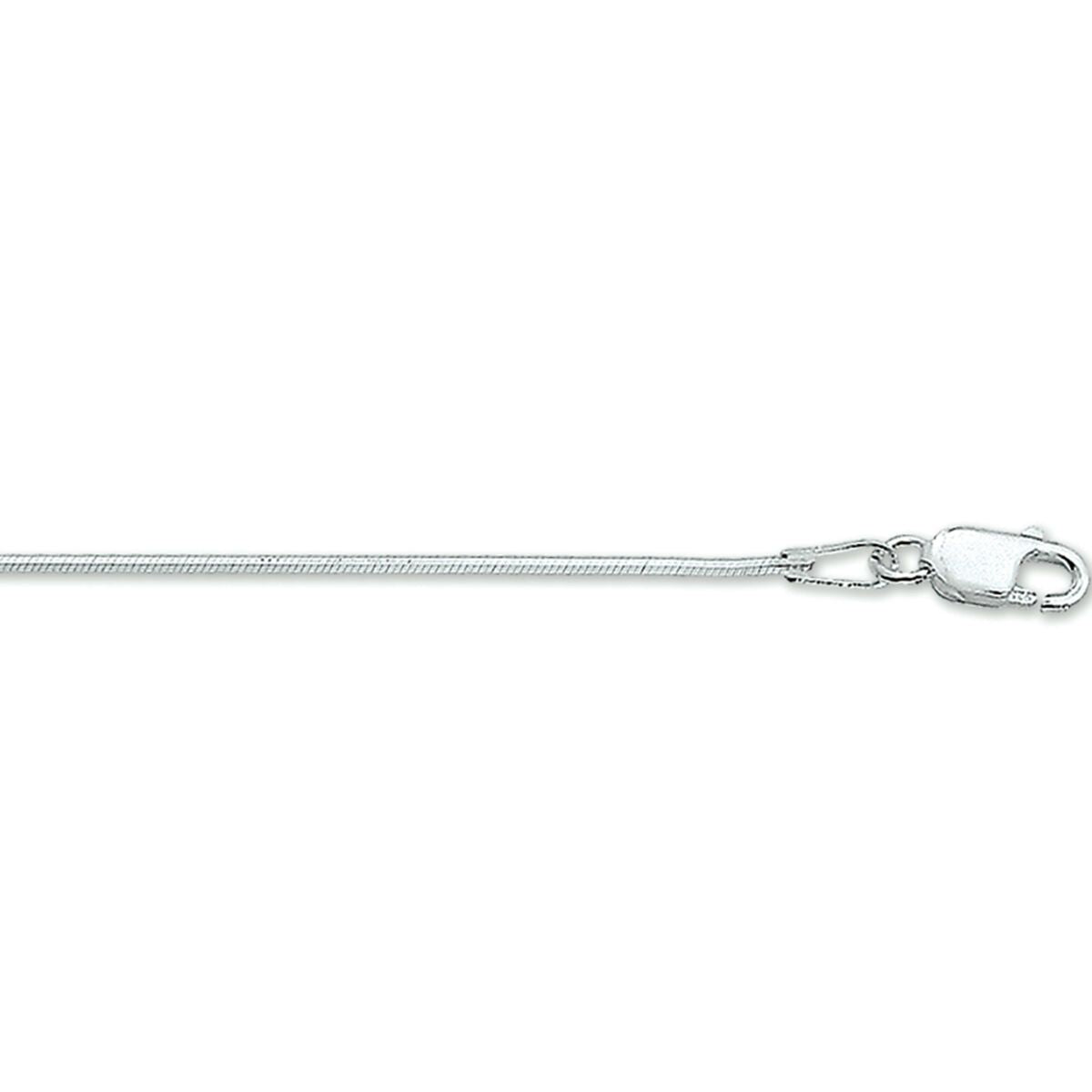 Zilveren collier slang achtzijdig 1,0 mm PSN1008119, exclusief en kwalitatief hoogwaardig. Ontdek nu!