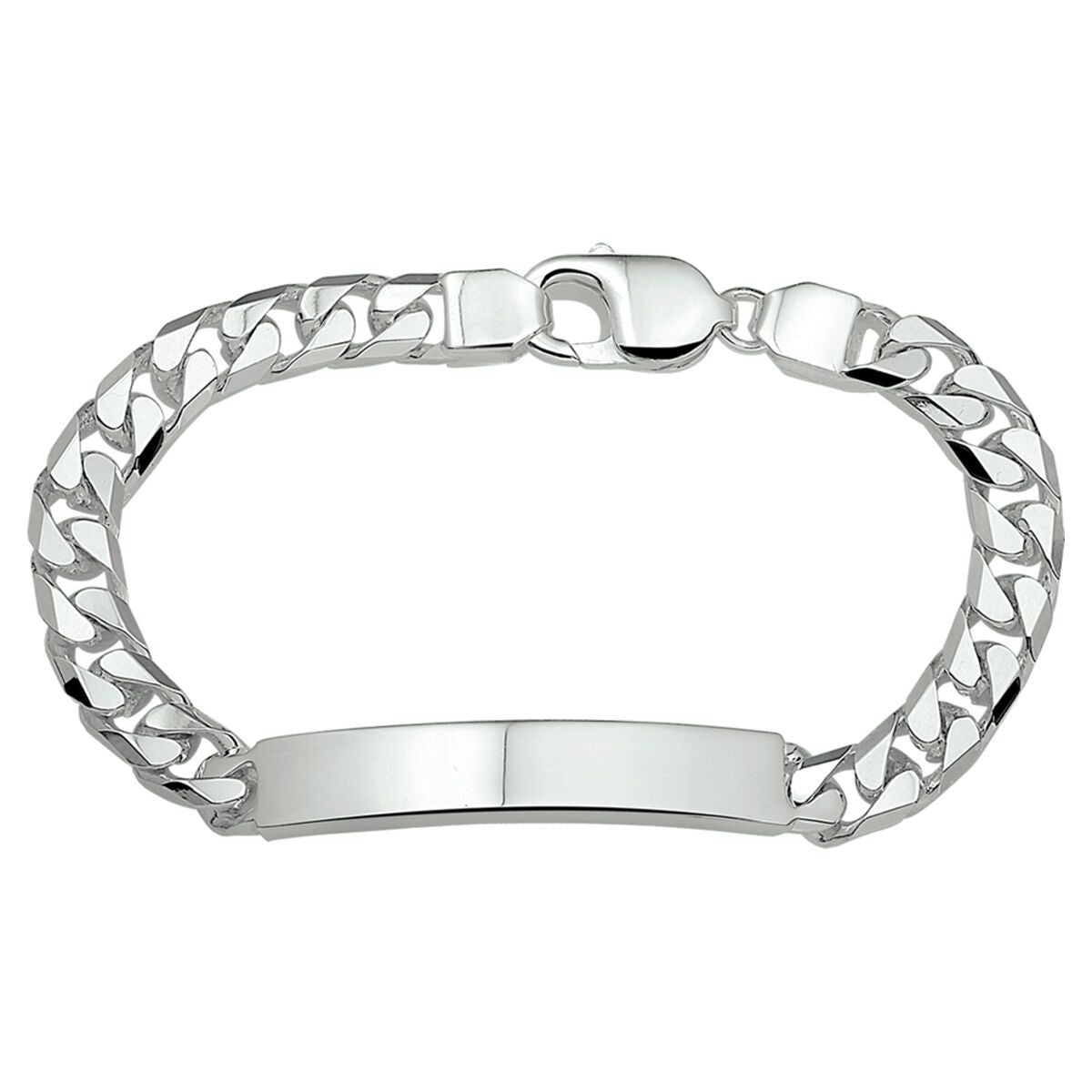 Zilveren graveerarmband gourmette plaat 8 mm 1014757, exclusief en kwalitatief hoogwaardig. Ontdek nu!