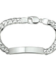 Zilveren graveerarmband gourmette plaat 8 mm 1014757, exclusief en kwalitatief hoogwaardig. Ontdek nu!