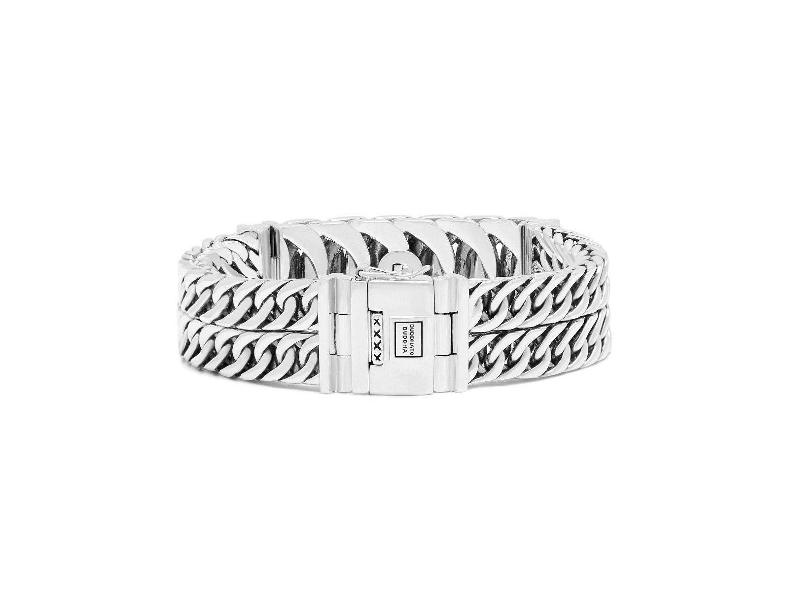 Buddha to Buddha armband 141 Esther Double XS Black Spinel Limited Zilver en Goud 14kt, exclusief en kwalitatief hoogwaardig. Ontdek nu!