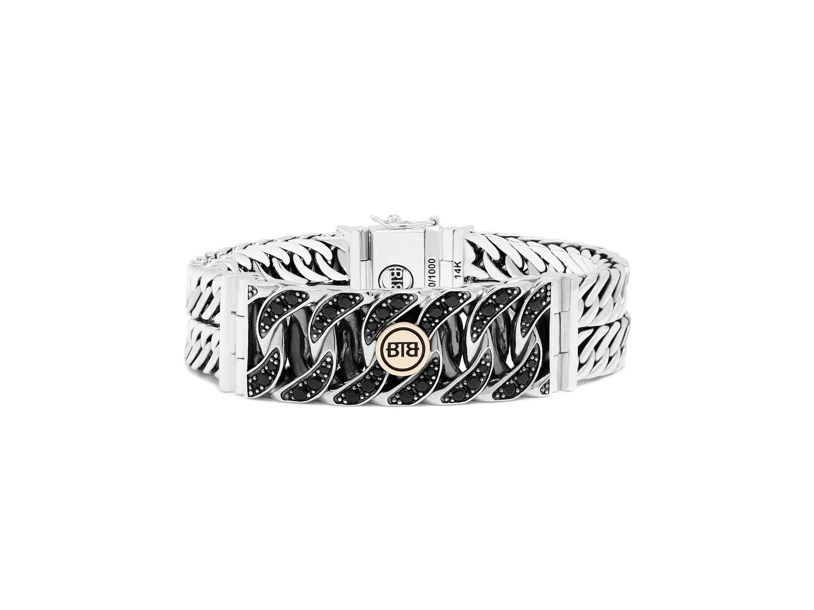 Buddha to Buddha armband 141 Esther Double XS Black Spinel Limited Zilver en Goud 14kt, exclusief en kwalitatief hoogwaardig. Ontdek nu!