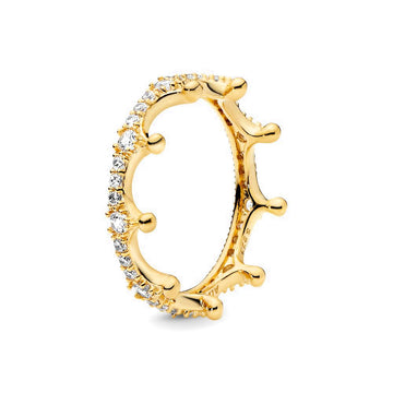PANDORA Clear Sparkling Crown Ring 168654C01