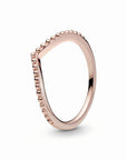Pandora Met Kralen Bezette Wishbone Ring 186315, exclusief en kwalitatief hoogwaardig. Ontdek nu!