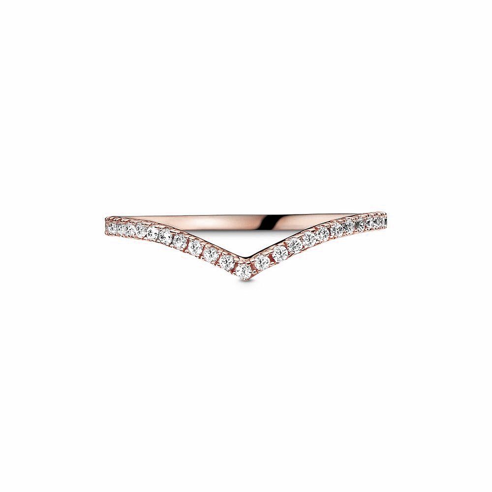 Pandora Sparkling Wishbone Ring 186316CZ, exclusief en kwalitatief hoogwaardig. Ontdek nu!