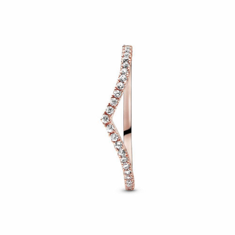 Pandora Sparkling Wishbone Ring 186316CZ, exclusief en kwalitatief hoogwaardig. Ontdek nu!