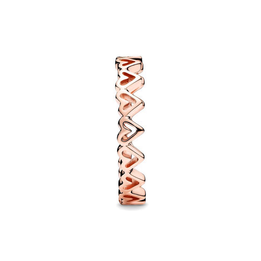 PANDORA Vrije Hand Harten Ring 188696C00