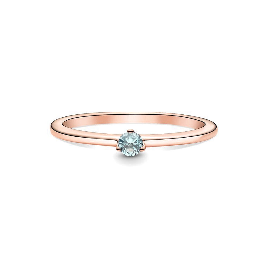 Pandora Rose ring met aqua kristal 189259C02