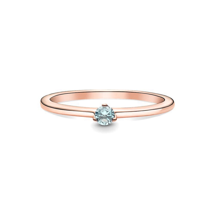 Pandora Rose ring met aqua kristal 189259C02, exclusief en kwalitatief hoogwaardig. Ontdek nu!