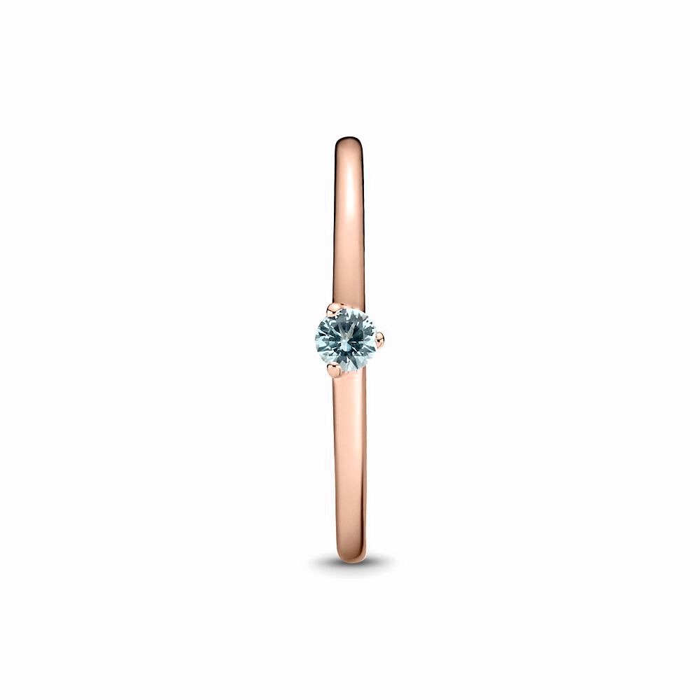 Pandora Rose ring met aqua kristal 189259C02, exclusief en kwalitatief hoogwaardig. Ontdek nu!