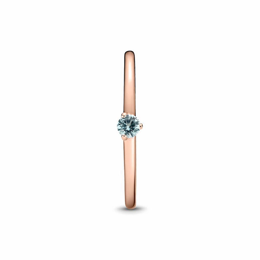 Pandora Rose ring met aqua kristal 189259C02
