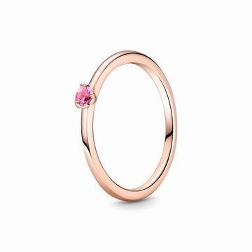 Pandora Rose ring met roze kristal 189259C03