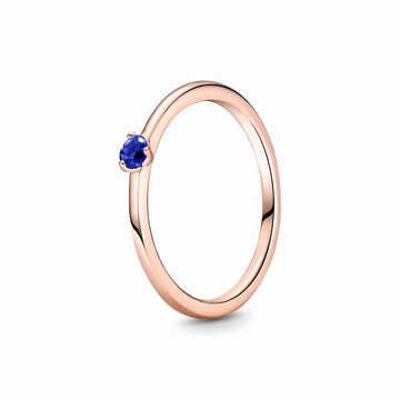 Pandora Rose ring met blauw kristal 189259C04