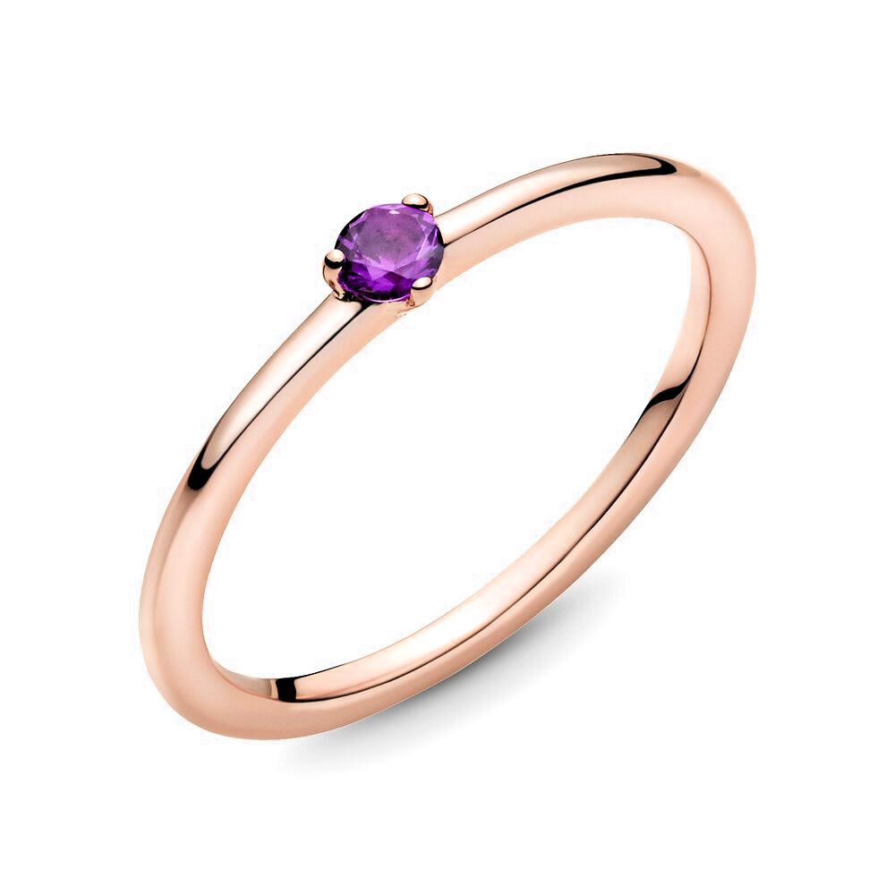 Pandora Rose ring met paars kristal 189259C06, exclusief en kwalitatief hoogwaardig. Ontdek nu!