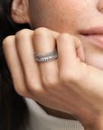 Pandora logo zilveren ring met zirkonia 192312C01, exclusief en kwalitatief hoogwaardig. Ontdek nu!