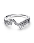 Pandora Sparkling Asymmetric Wave Ring 192543C01, exclusief en kwalitatief hoogwaardig. Ontdek nu!