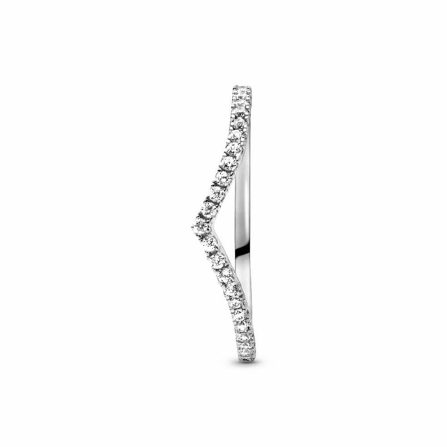 Pandora Sparkling Wishbone Ring 196316CZ, exclusief en kwalitatief hoogwaardig. Ontdek nu!