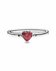 Pandora Sparkling Red Heart Ring 196574CZRMX, exclusief en kwalitatief hoogwaardig. Ontdek nu!