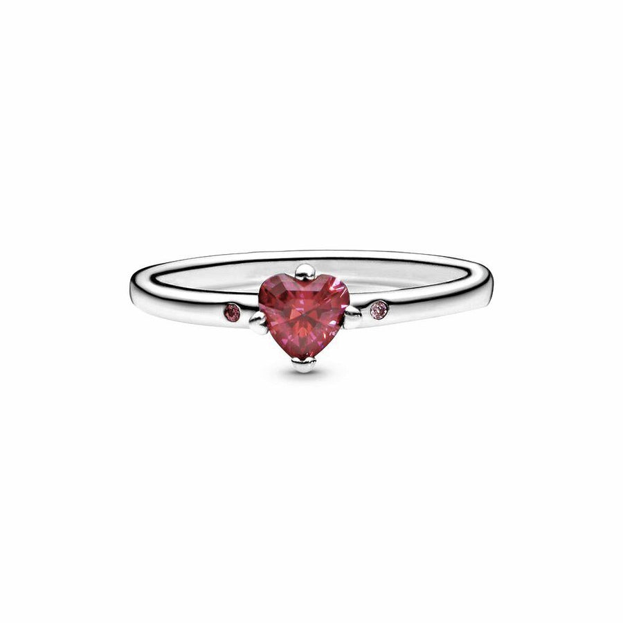 PANDORA Sparkling Red Heart Ring 196574CZRMX