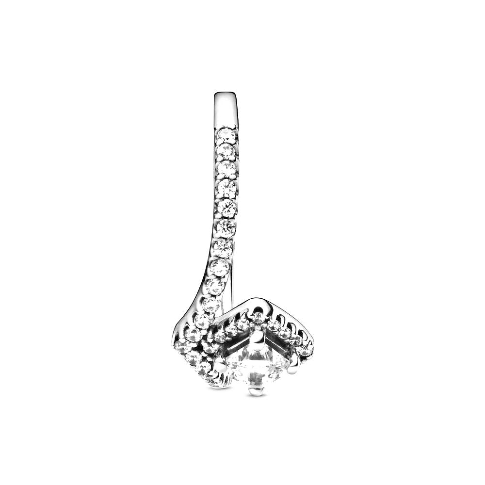 Pandora Square Sparkle Wishbone Ring 198420C01, exclusief en kwalitatief hoogwaardig. Ontdek nu!