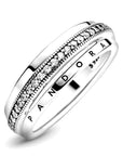 Pandora Ring Triple Band Pavé 199040C01, exclusief en kwalitatief hoogwaardig. Ontdek nu!