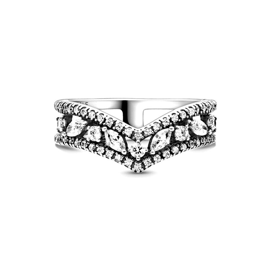 Pandora Wishbone sterling zilveren ring met zirkonia 199095C01