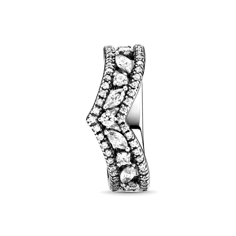 Pandora Wishbone sterling zilveren ring met zirkonia 199095C01