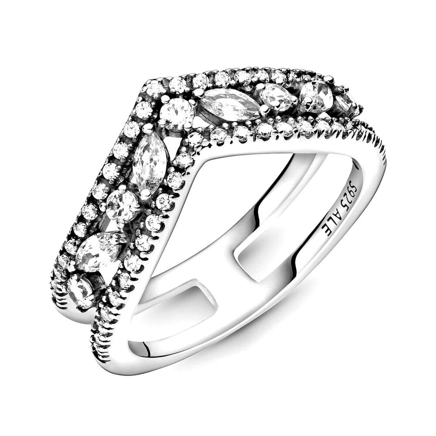 Pandora Wishbone sterling zilveren ring met zirkonia 199095C01