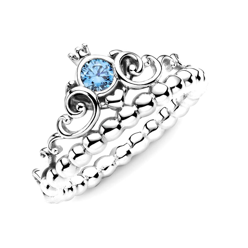 Pandora Ring Disney Cinderella Blue Tiara 199191C01, exclusief en kwalitatief hoogwaardig. Ontdek nu!