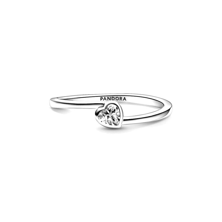 Pandora Heart sterling zilveren ring met witte zirkonia 199267C02
