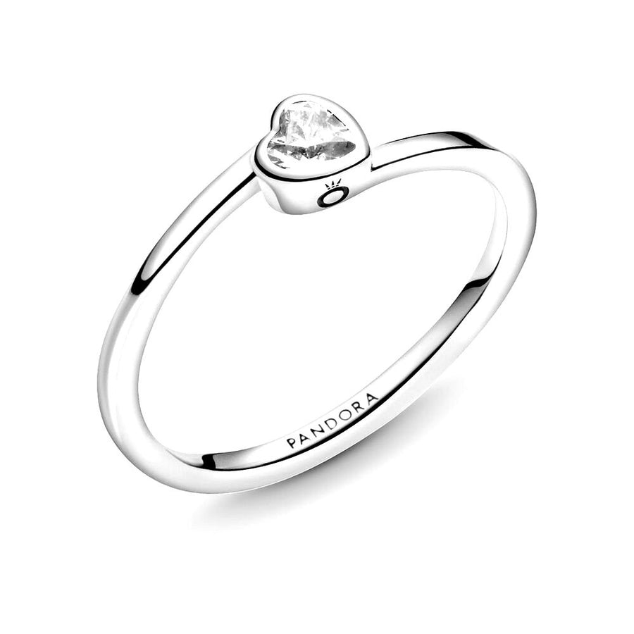 Pandora Heart sterling zilveren ring met witte zirkonia 199267C02