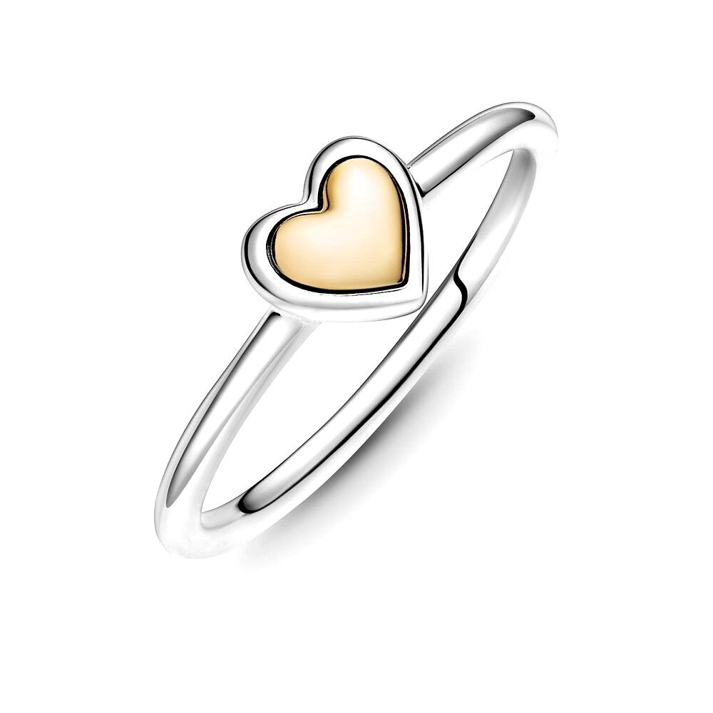 Pandora Domed Golden Heart Ring 199396C00, exclusief en kwalitatief hoogwaardig. Ontdek nu!