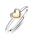 PANDORA Domed Golden Heart Ring 199396C00
