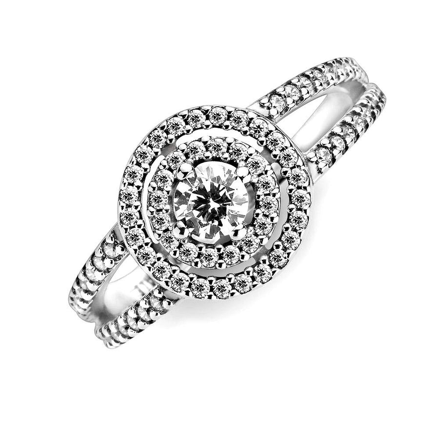 PANDORA Sparkling Double Halo Ring 199408C01