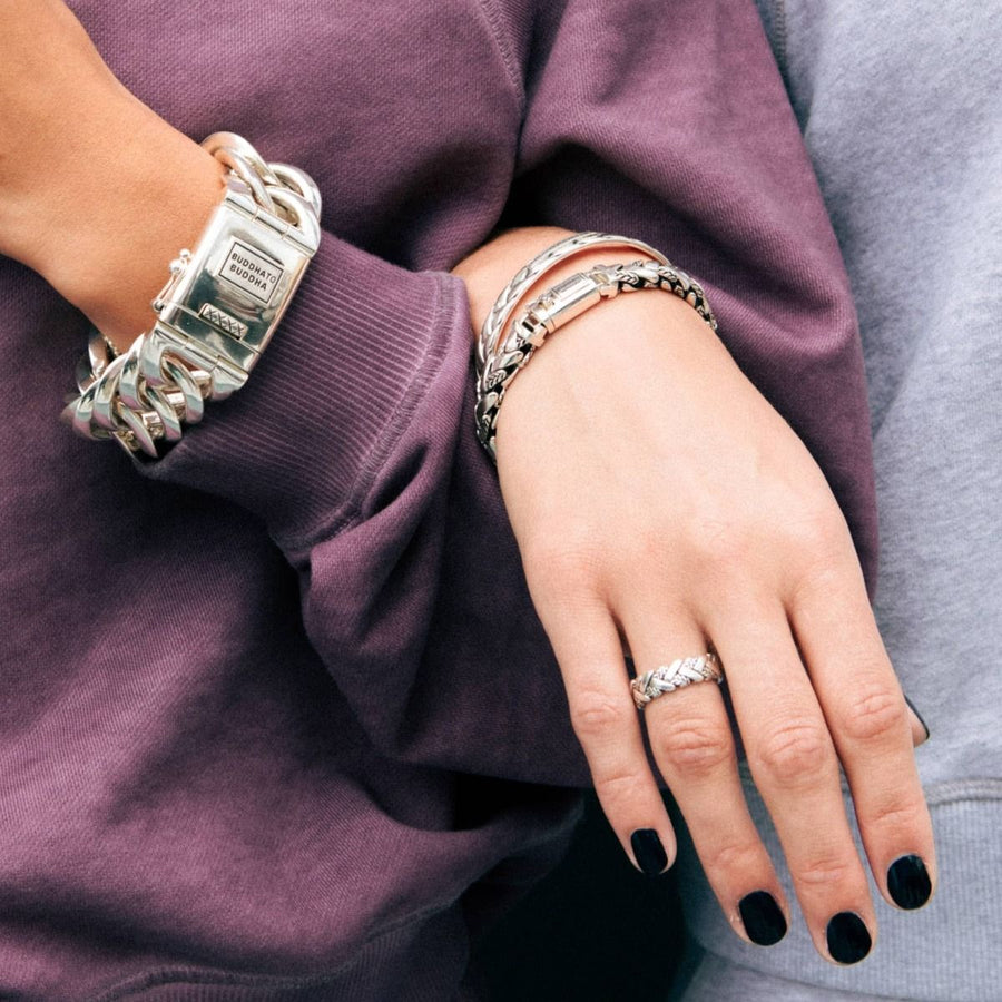 Buddha to Buddha armband George Cuff Zilver 228