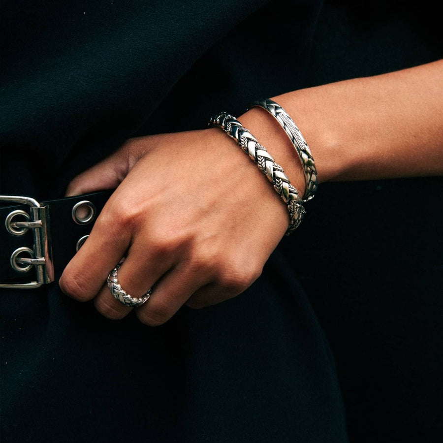 Buddha to Buddha armband George Cuff Zilver 228