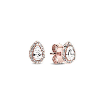PANDORA Teardrop Halo Oorknopjes 286252CZ