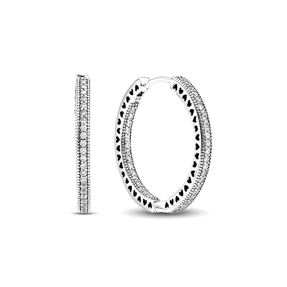 Pandora Sparkle &amp; Hearts Oorringen 296319CZ, exclusief en kwalitatief hoogwaardig. Ontdek nu!