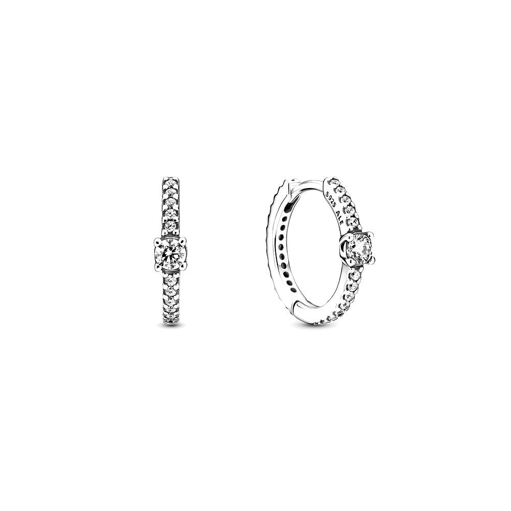 Pandora Sparkling Hoop Earrings 299406C01, exclusief en kwalitatief hoogwaardig. Ontdek nu!