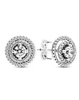 Pandora Sparkling Double Halo Stud Earrings 299411C01, exclusief en kwalitatief hoogwaardig. Ontdek nu!
