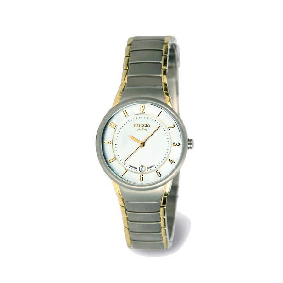 Boccia Titanium 3158-02 horloge - Titanium - Zilver en goudkleurig - 29 mm, exclusief en kwalitatief hoogwaardig. Ontdek nu!