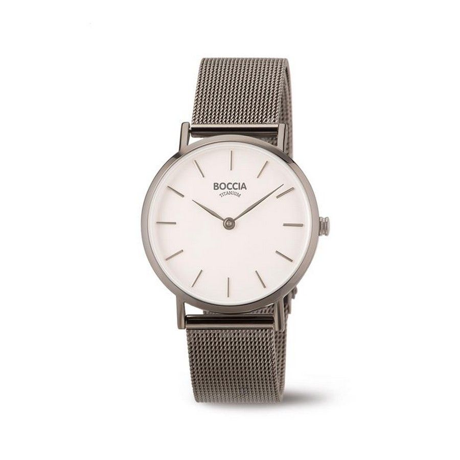 Boccia Titanium 3281-04 horloge - Staal - Grijs - 32 mm, exclusief en kwalitatief hoogwaardig. Ontdek nu!