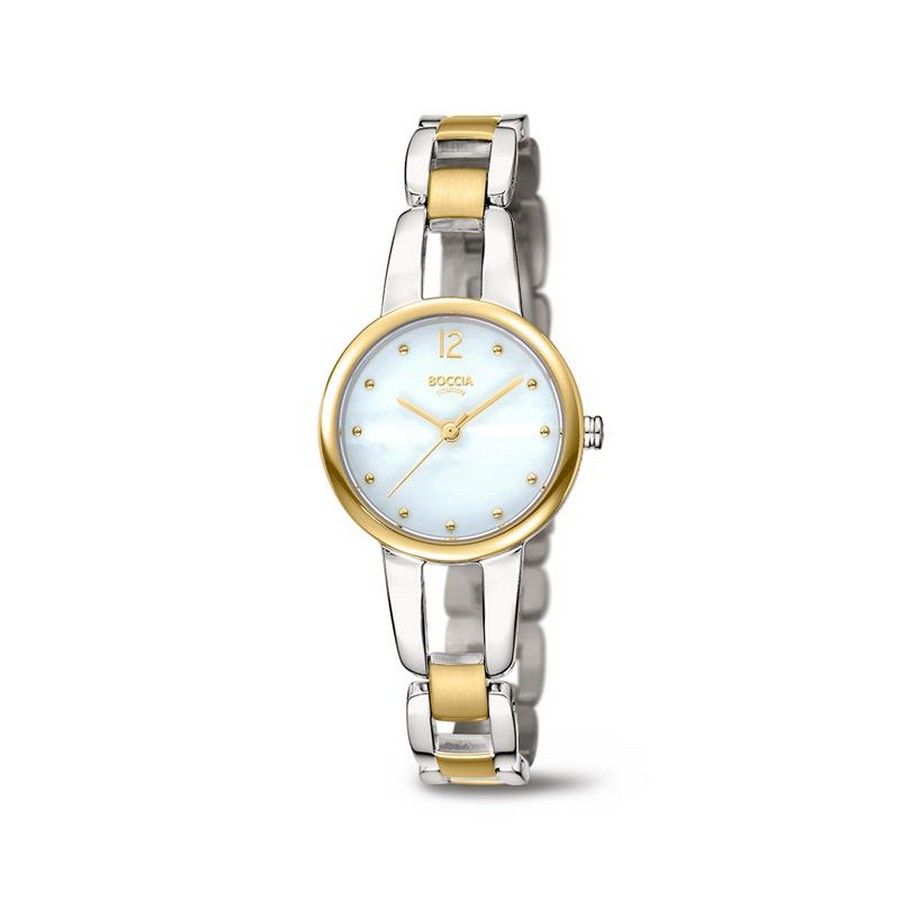 Boccia Titanium 3290-02 horloge - Titanium - Zilver en goudkleurig - 28 mm, exclusief en kwalitatief hoogwaardig. Ontdek nu!