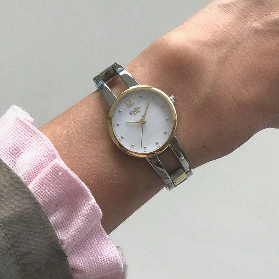Boccia Titanium 3290-02 horloge - Titanium - Zilver en goudkleurig - 28 mm, exclusief en kwalitatief hoogwaardig. Ontdek nu!
