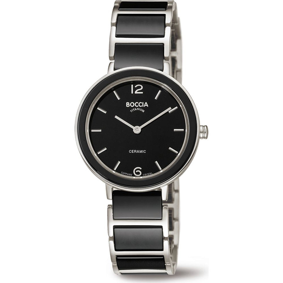 Boccia Titanium 3311-02 horloge - Keramiek - Zwart - 31 mm, exclusief en kwalitatief hoogwaardig. Ontdek nu!