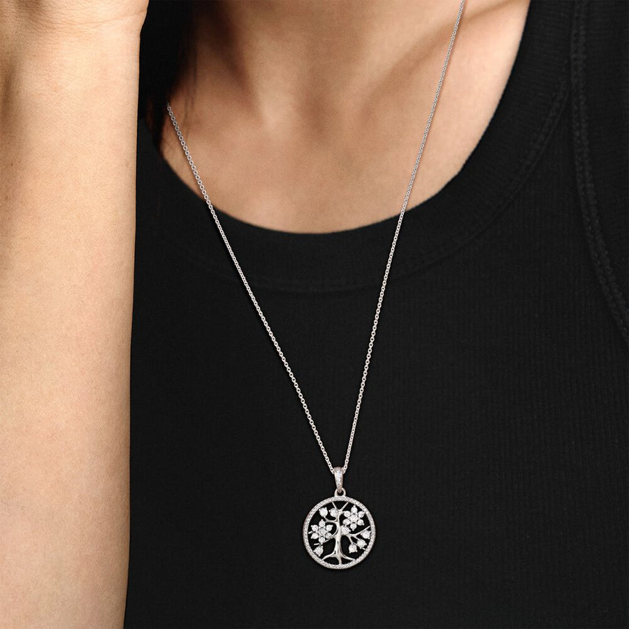 PANDORA Sprankelende Stamboom Ketting 390384CZ