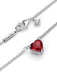 Pandora Sparkling Heart Halo Pendant ketting 392542C01, exclusief en kwalitatief hoogwaardig. Ontdek nu!