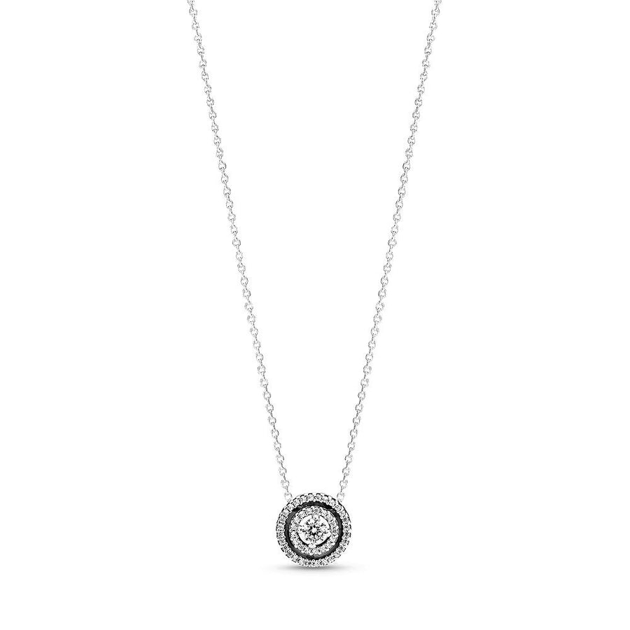 PANDORA Sparkling Double Halo Collier 399414C01