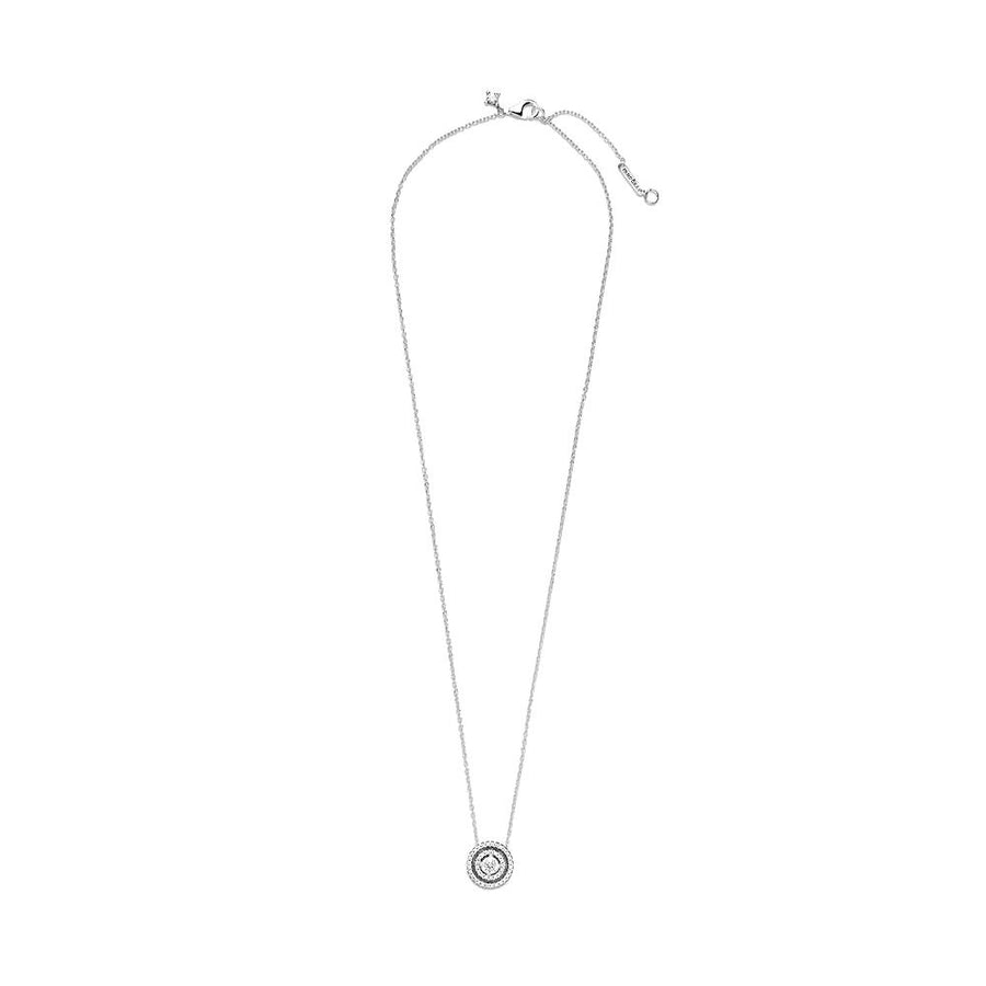 PANDORA Sparkling Double Halo Collier 399414C01