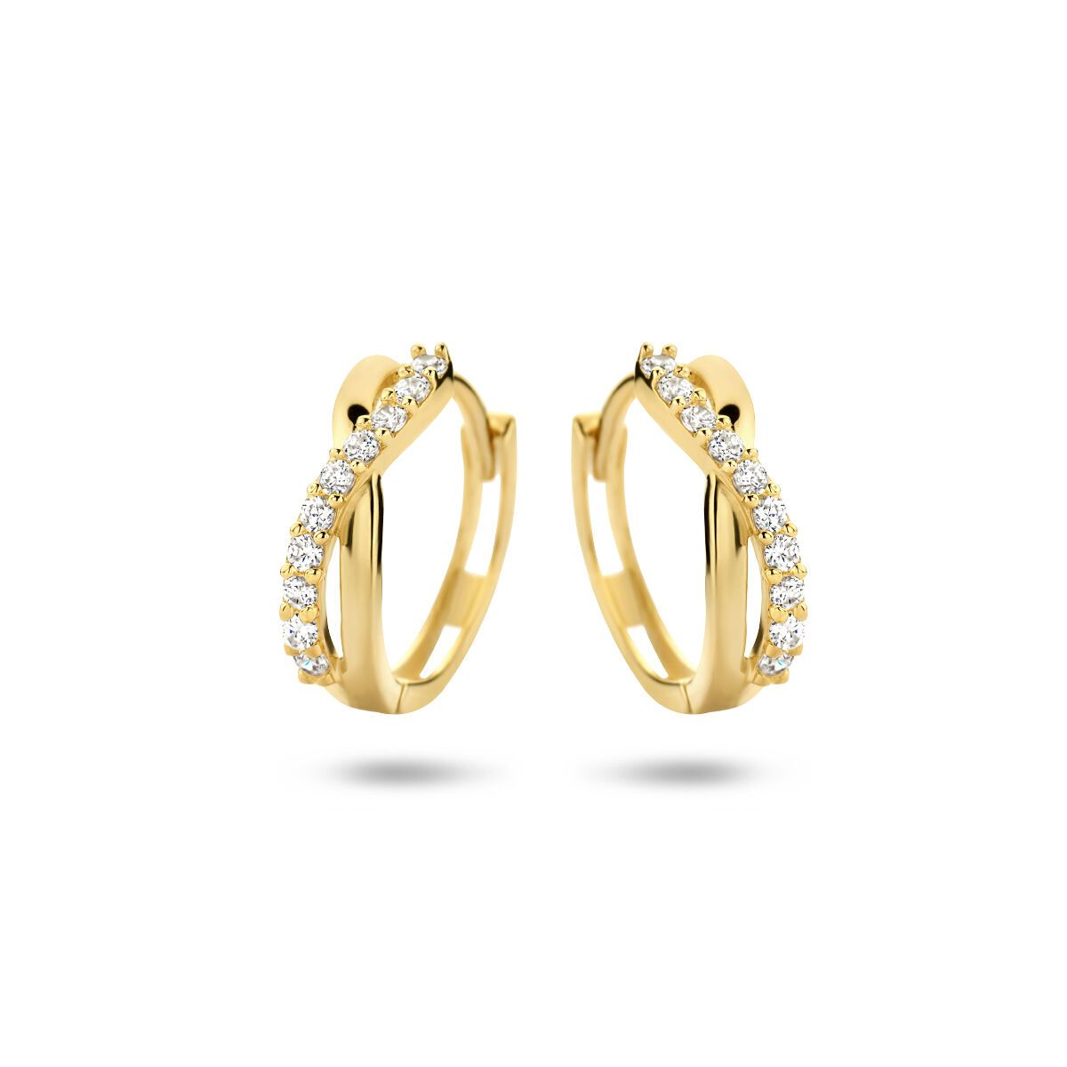 Gouden oorringen met zirkonia PSN4017466, exclusief en kwalitatief hoogwaardig. Ontdek nu!