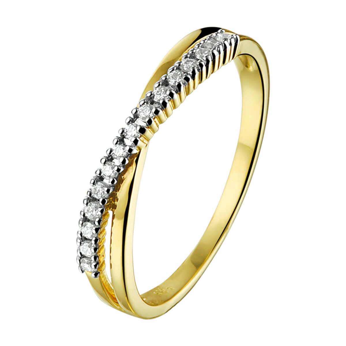 Gouden ring met zirkonia - 4018570, exclusief en kwalitatief hoogwaardig. Ontdek nu!
